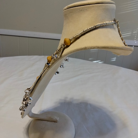 Iris Apfel & Bajalia Silver Multi Pendant Statement Necklace - Picture 12 of 16